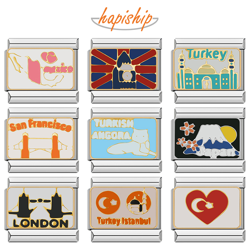Jewelry Making In London - Hapiship 2024 ผู้หญิงใหม่ตุรกีเม็กซิโกลอนดอนอิตาเลี่ยนCharms Links Fit 9