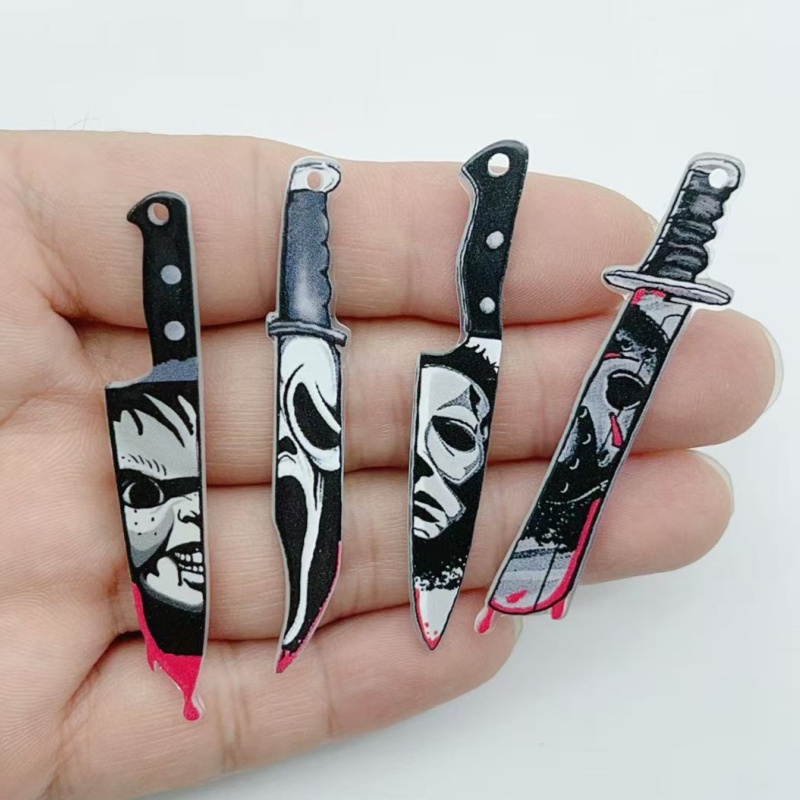 Jewelry Making Party - อะคริลิกสำหรับทำเครื่องประดับฮาโลวีน 10 ชิ้น จี้ DIY ต่างหู