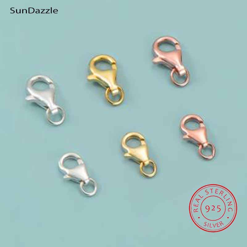Jewelry Making Silver - ตัวล็อคแบบก้ามปูเงินแท้ 925 แท้ 100% จำนวน 2