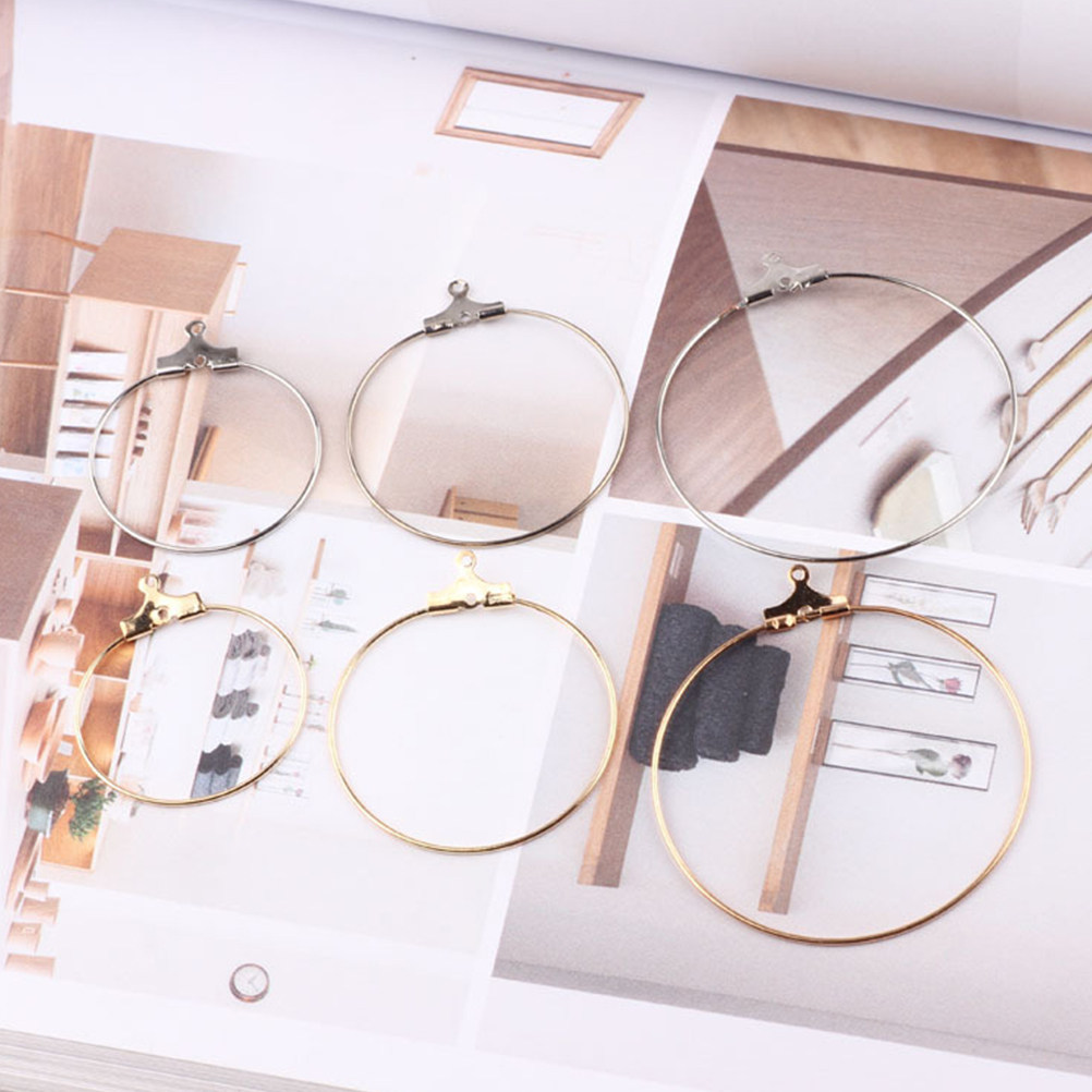 Jewelry Making Classes - ห่วงต่างหูทองแดง 20 ชิ้น อุปกรณ์ทำเครื่องประดับ DIY สำหรับผู้หญิงและเด็กผู้หญิง