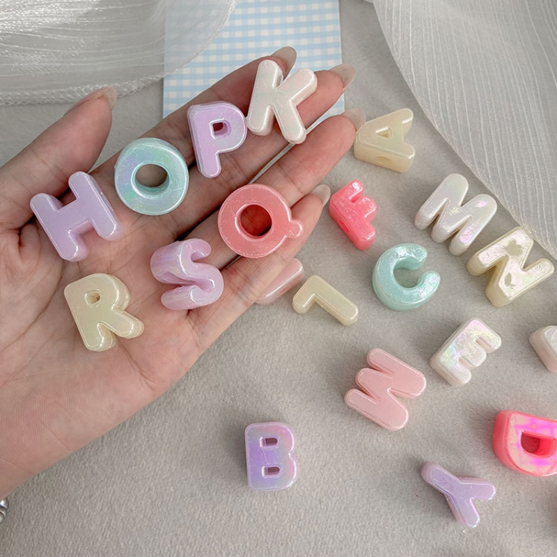 Jewelry Making Online - ลูกปัดอะคริลิกสีรุ้งขนาด 20 มม. ชุด DIY สำหรับทำเครื่องประดับ