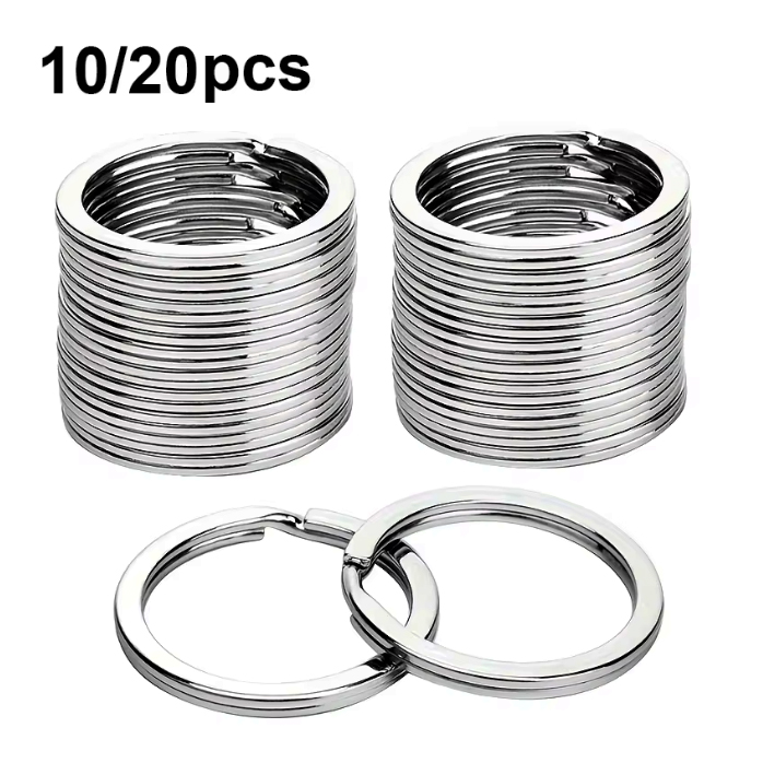 Jewelry Making Looper Tool - พวงกุญแจโลหะแบบวงแหวนคู่ ขนาด 15-50 มม. จำนวน 10