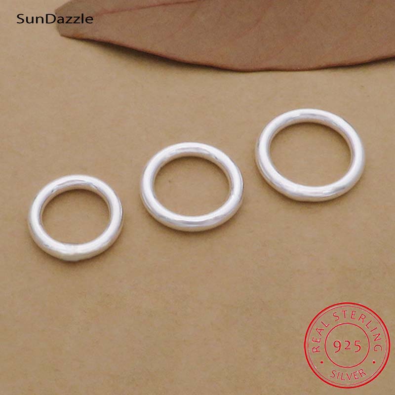 Jewelry Making Looper Tool - แหวนเงินแท้ 925 แท้ 10 ชิ้น สำหรับเชื่อมต่อสร้อย