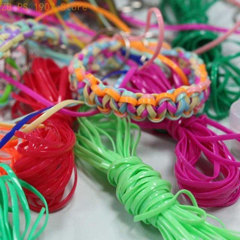 Jewelry Making Classes - 20 Bright สีพลาสติก Lacing DIY สร้อยข้อมือเครื่องประดับทำอุปกรณ์โรงเรียน