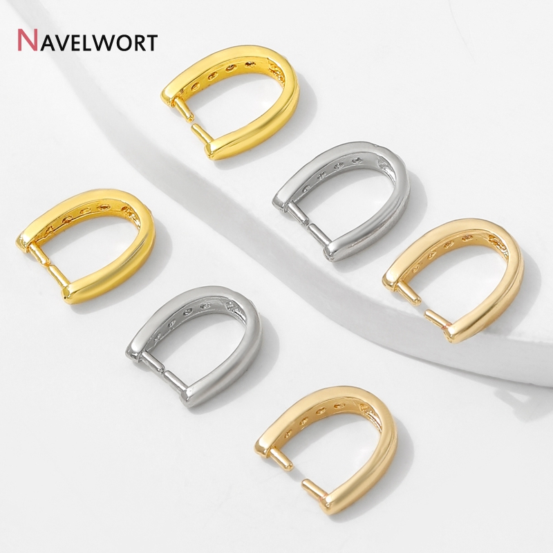Jewelry Making Class - ตะขอเกี่ยวจี้ทองเหลืองชุบทอง 14K ประดับเพชรซิคอน, ตะขอเกี่ยวจี้สำหรับทำเครื่องประดับ, อุปกรณ์ทำเครื่องประดับ