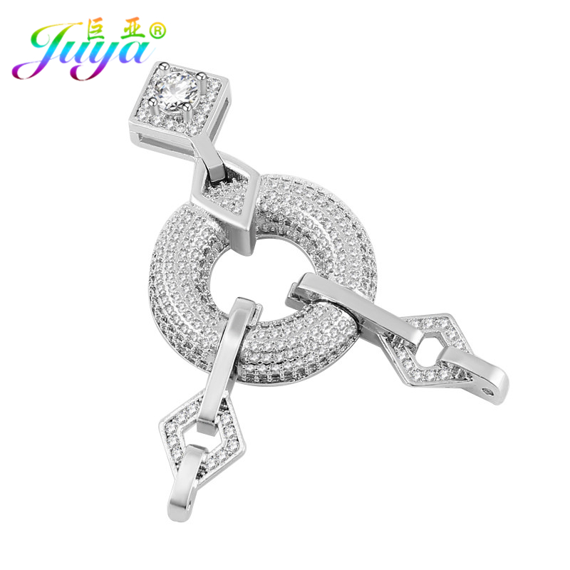 Jewelry Making With Beads - Juya DIY เครื่องประดับส่วนประกอบเรขาคณิต Fastener Clasp Connector