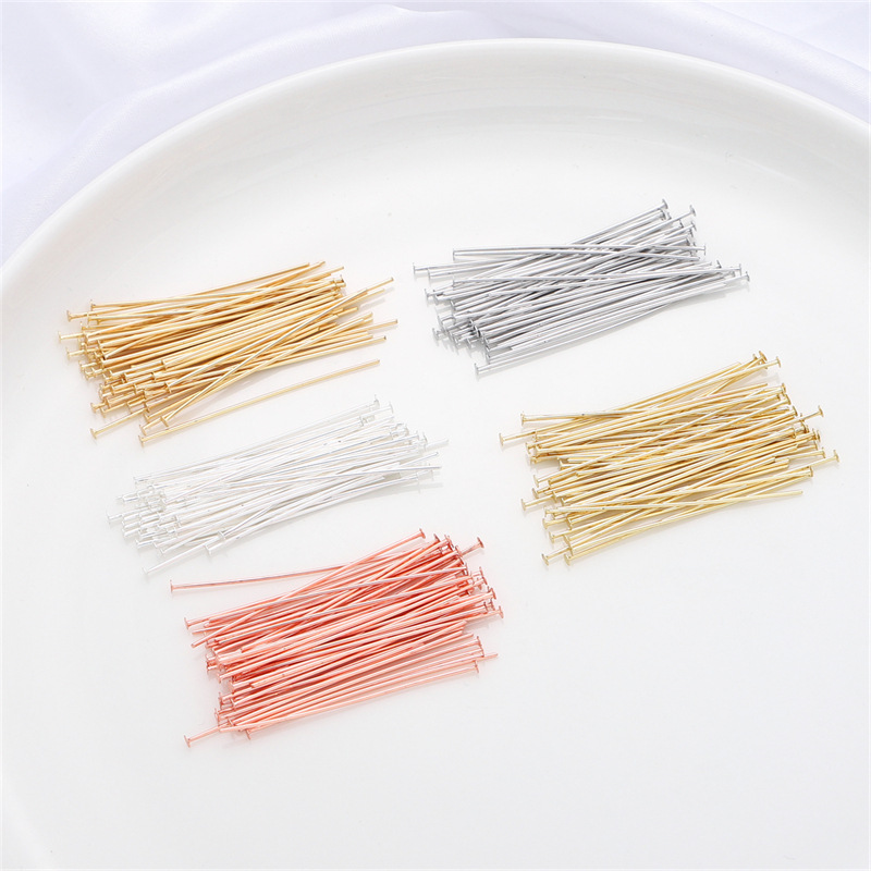 เข็มเงินแท้ 925 หัวแบน 50 ชิ้น - Jewelry Making Silver บทวิจารณ์และราคา