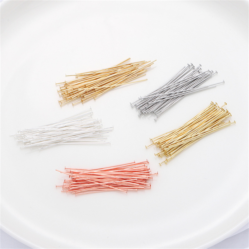 เข็มเงินแท้ 925 หัวแบน 50 ชิ้น - Jewelry Making Silver บทวิจารณ์และราคา