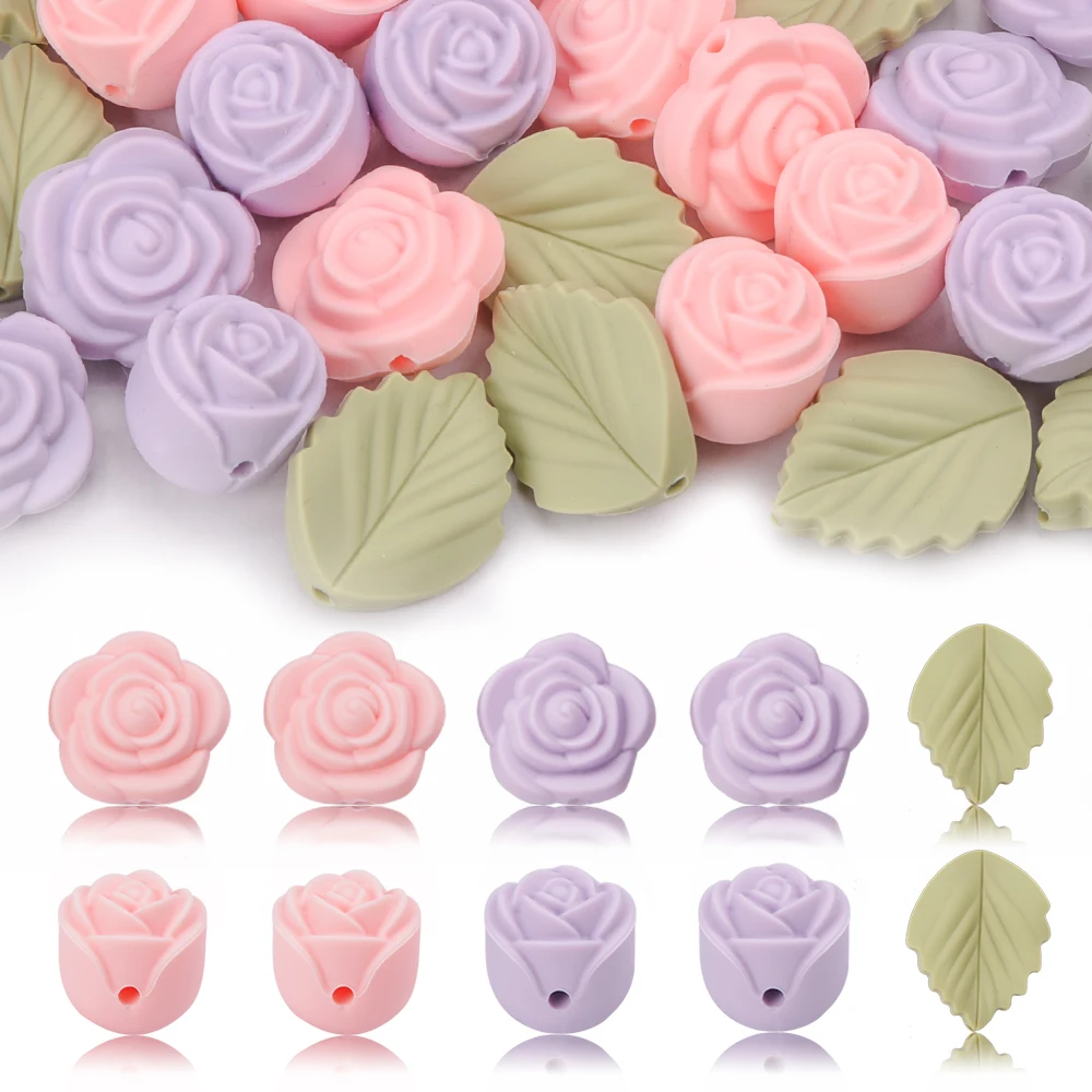 LOFCA 30 ชิ้น Rose ซิลิโคนลูกป - Jewelry Making 3 Year Old บทวิจารณ์และราคา