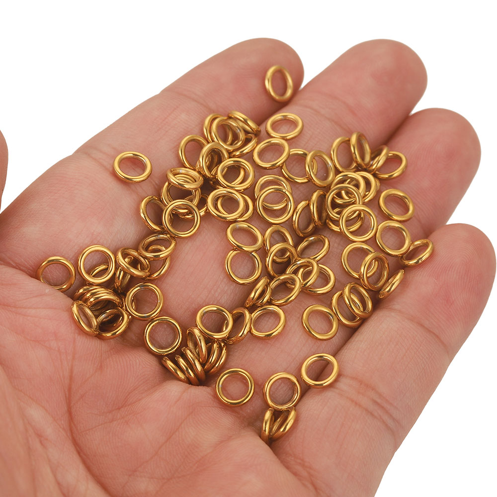 50pcs สแตนเลสสตีลปิดแหวนกระโดด - Jewelry Making Looper Tool บทวิจารณ์และราคา