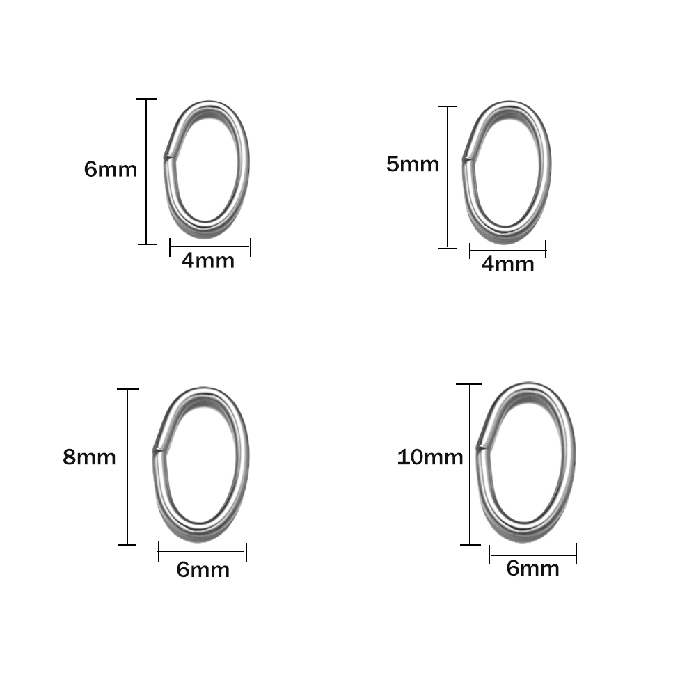 50pcs 3 สีสแตนเลสสตีลรูปไข่เปิ - Jewelry Making Looper Tool บทวิจารณ์และราคา