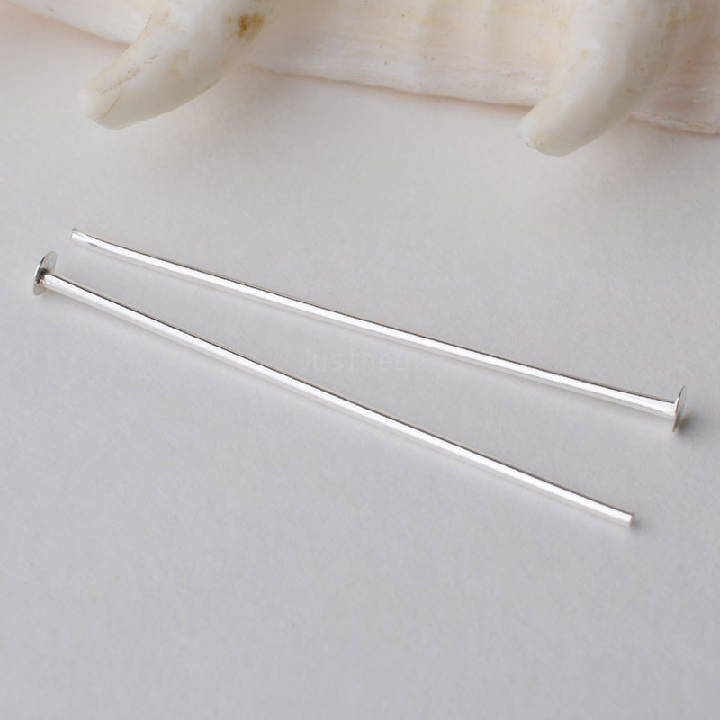 เข็มเงินแท้ 925 หัวแบน, เข็มเง - Jewelry Making Silver บทวิจารณ์และราคา
