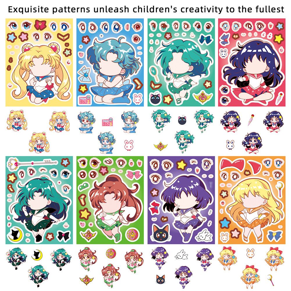 8/16PCS เซเลอร์มูน ตัวต่อเปลี่ - Jewelry Making Party บทวิจารณ์และราคา