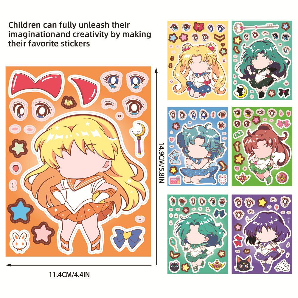 8/16PCS เซเลอร์มูน ตัวต่อเปลี่ - Jewelry Making Party บทวิจารณ์และราคา