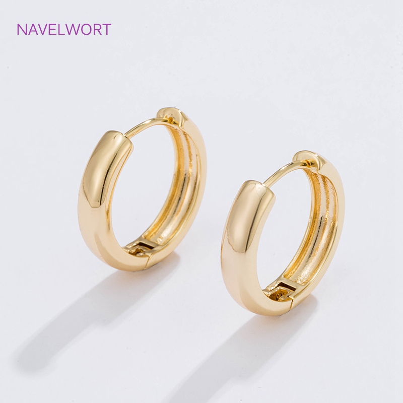 6 ขนาดต่างหูห่วงวงกลมชุบทองของ - Jewelry Making Hobby บทวิจารณ์และราคา