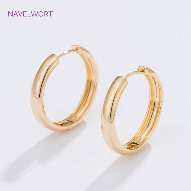 6 ขนาดต่างหูห่วงวงกลมชุบทองของ - Jewelry Making Hobby บทวิจารณ์และราคา