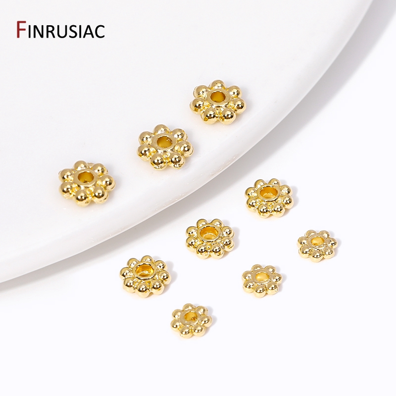 30PCS 4mm/5mm/6mm 14K ทองชุบทอ - Jewelry Making Bali บทวิจารณ์และราคา