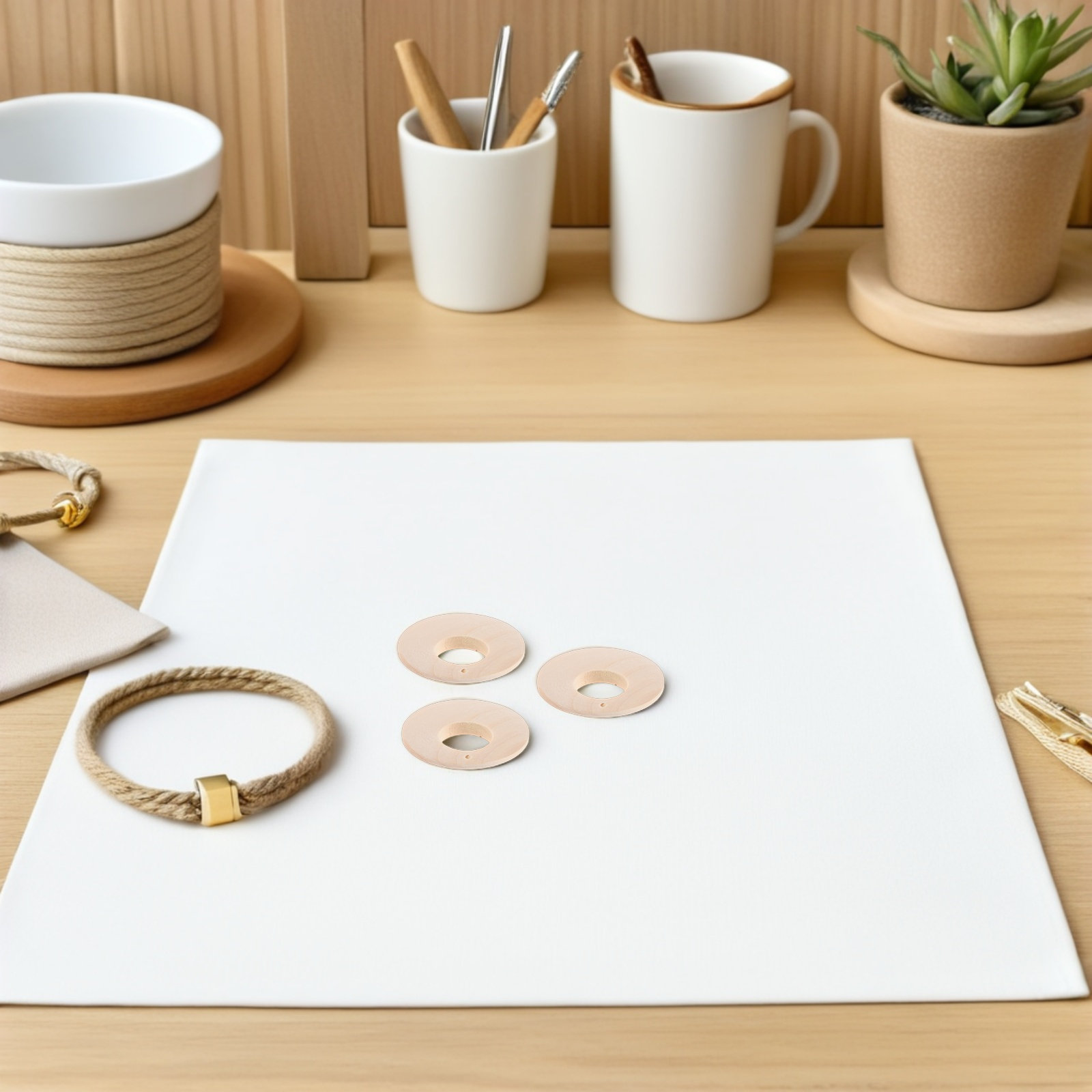 50 ชิ้น ไม้สำหรับงานฝีมือ DIY  - Jewelry Making Classes บทวิจารณ์และราคา