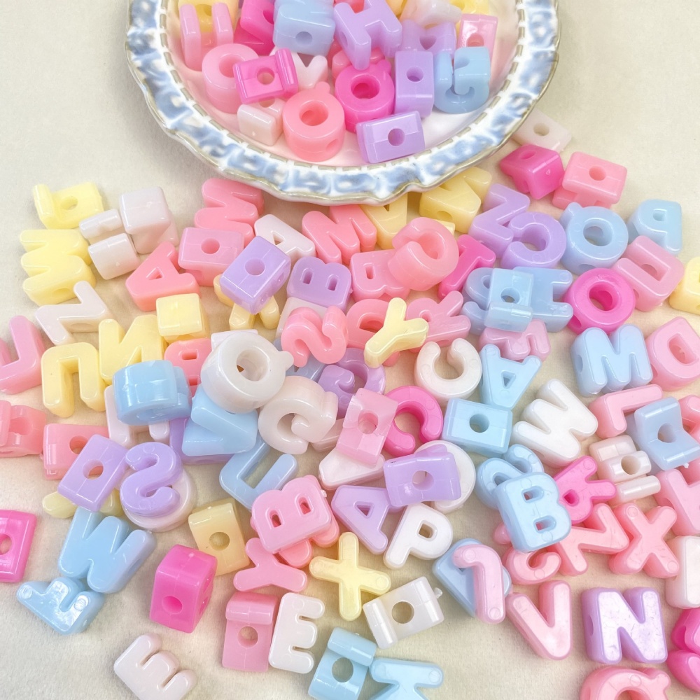 10/50/100 ชิ้น ลูกปัดตัวอักษรอ - Jewelry Making Online บทวิจารณ์และราคา