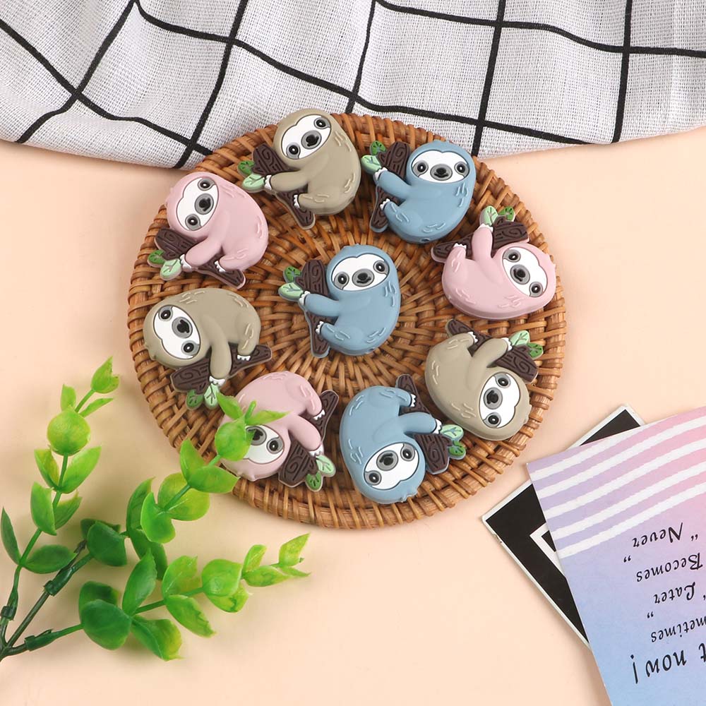 ลูกปัดซิลิโคนรูปสลอธการ์ตูนขนา - Jewelry Making 3 Year Old บทวิจารณ์และราคา