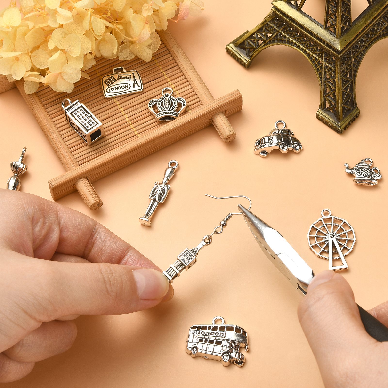 PandaHall ชุดจี้ห้อยธีมลอนดอน  - Jewelry Making In London บทวิจารณ์และราคา
