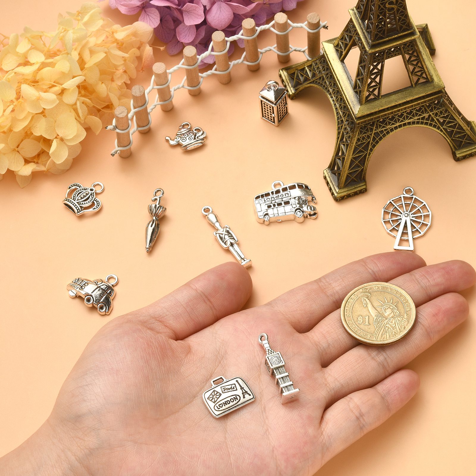 PandaHall ชุดจี้ห้อยธีมลอนดอน  - Jewelry Making In London บทวิจารณ์และราคา