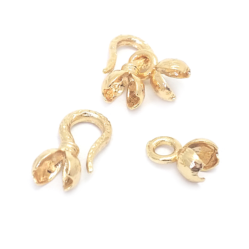 18K Gold สีเงินสีทองเหลืองสร้อ - Jewelry Making Silver บทวิจารณ์และราคา