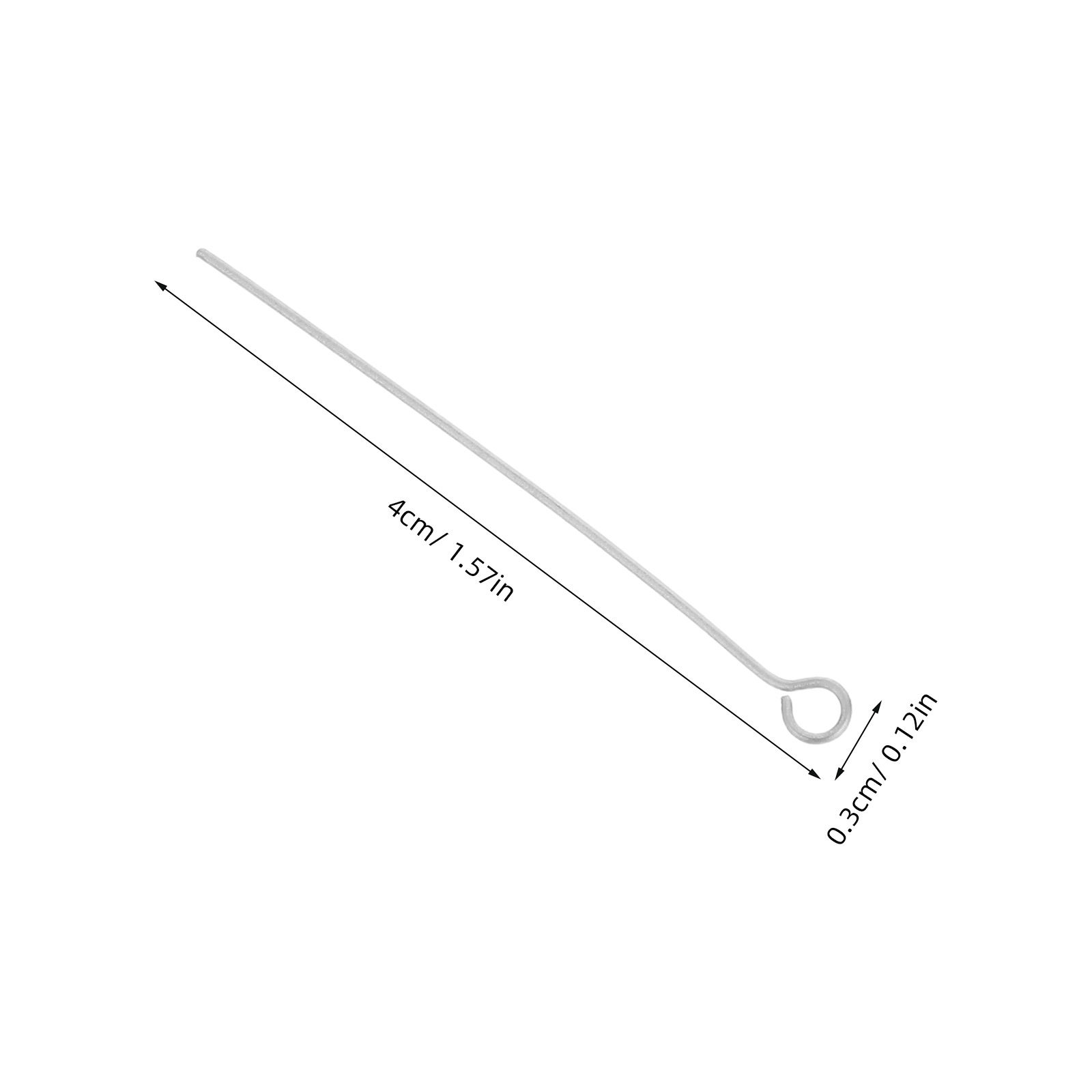 หมุดห่วงสแตนเลส 300 ชิ้น ขนาด  - Jewelry Making Silver บทวิจารณ์และราคา