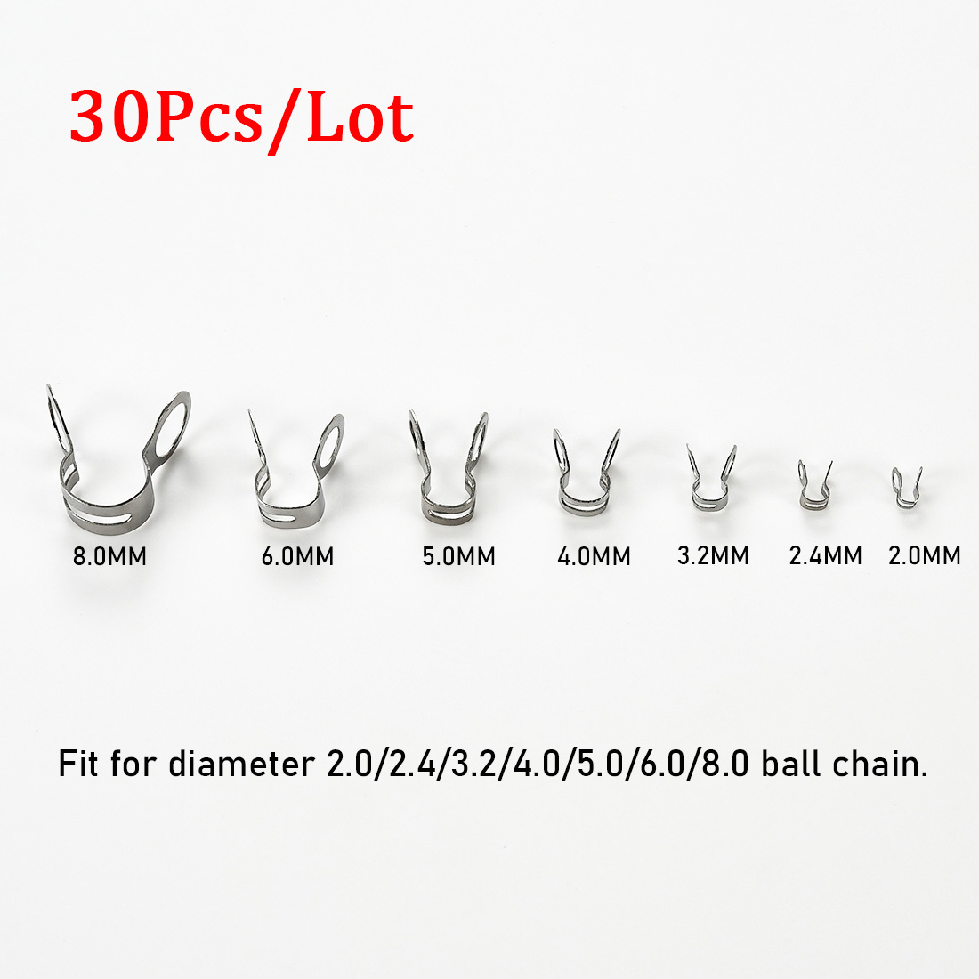 30 ชิ้นสแตนเลสสตีล Ball Chain  - Jewelry Making Class บทวิจารณ์และราคา