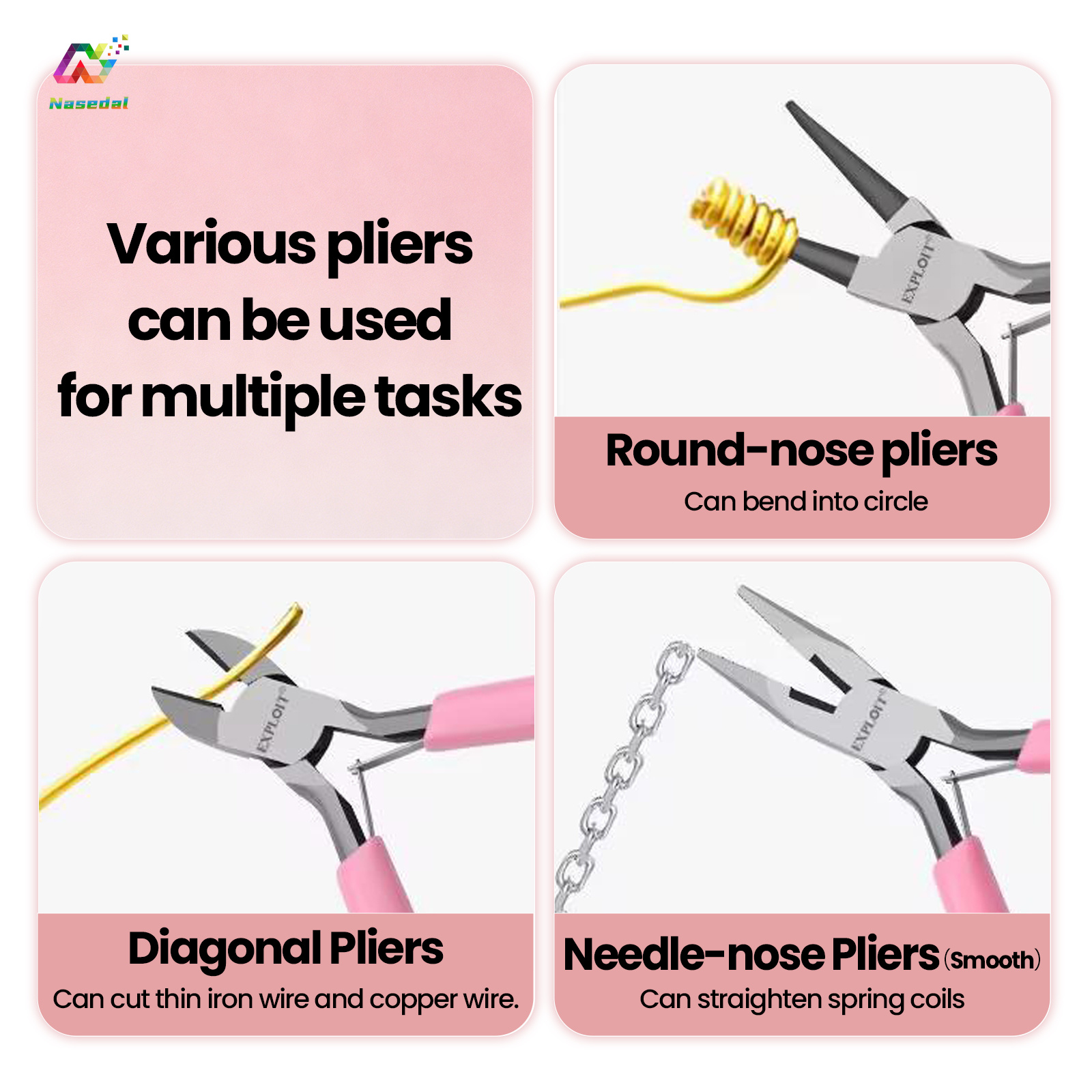 ชุดเครื่องมือทำเครื่องประดับ 8 - Jewelry Making Pliers บทวิจารณ์และราคา