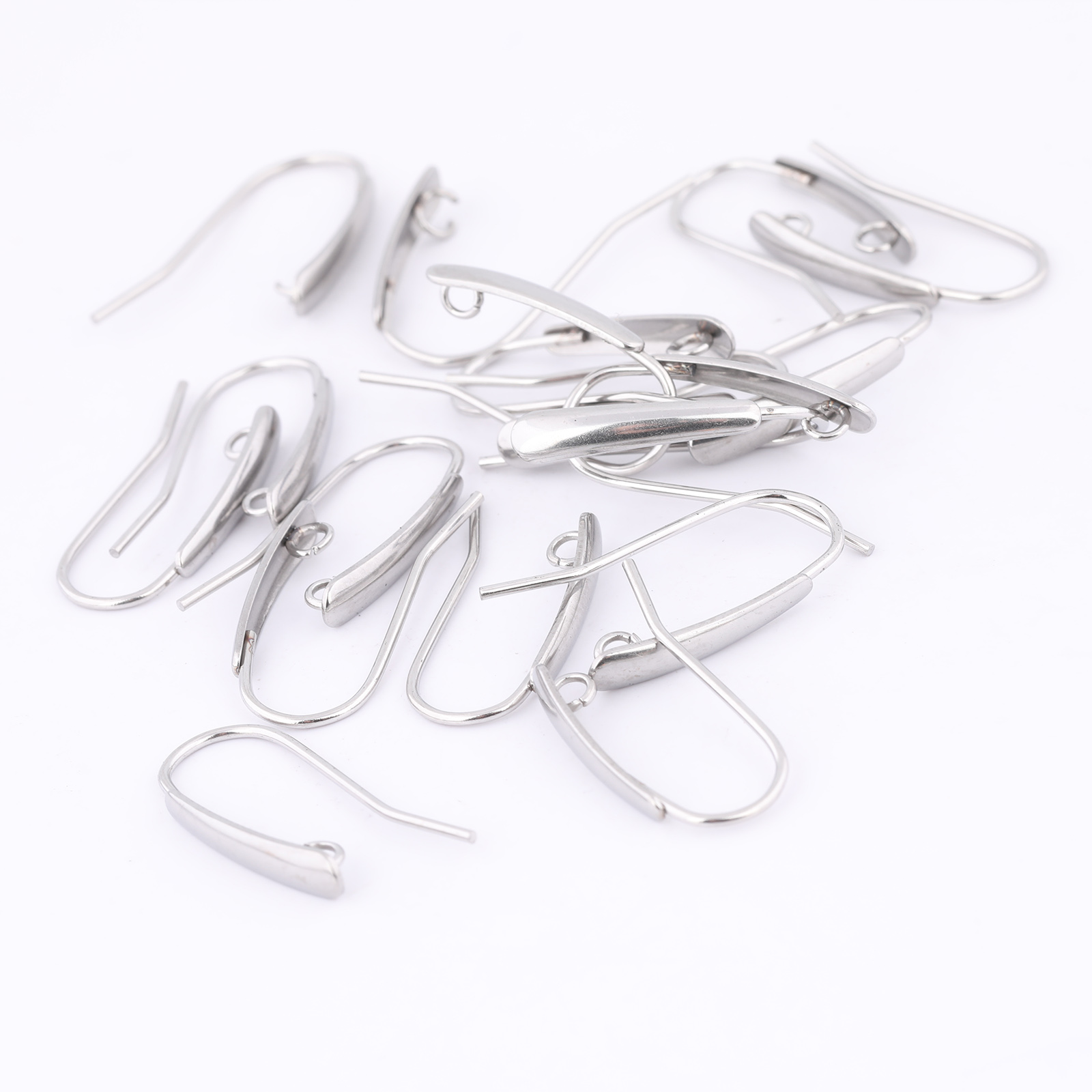 40pcs สแตนเลสสตีลตะขอต่างหูผลก - Jewelry Making Hobby บทวิจารณ์และราคา