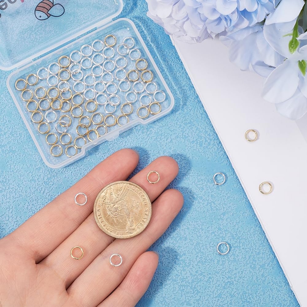 1 กล่อง 80 ชิ้นแหวนกระโดดแยก 2 - Jewelry Making Silver บทวิจารณ์และราคา