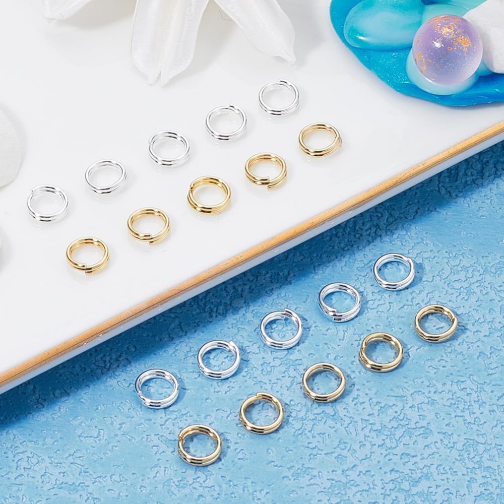 1 กล่อง 80 ชิ้นแหวนกระโดดแยก 2 - Jewelry Making Silver บทวิจารณ์และราคา