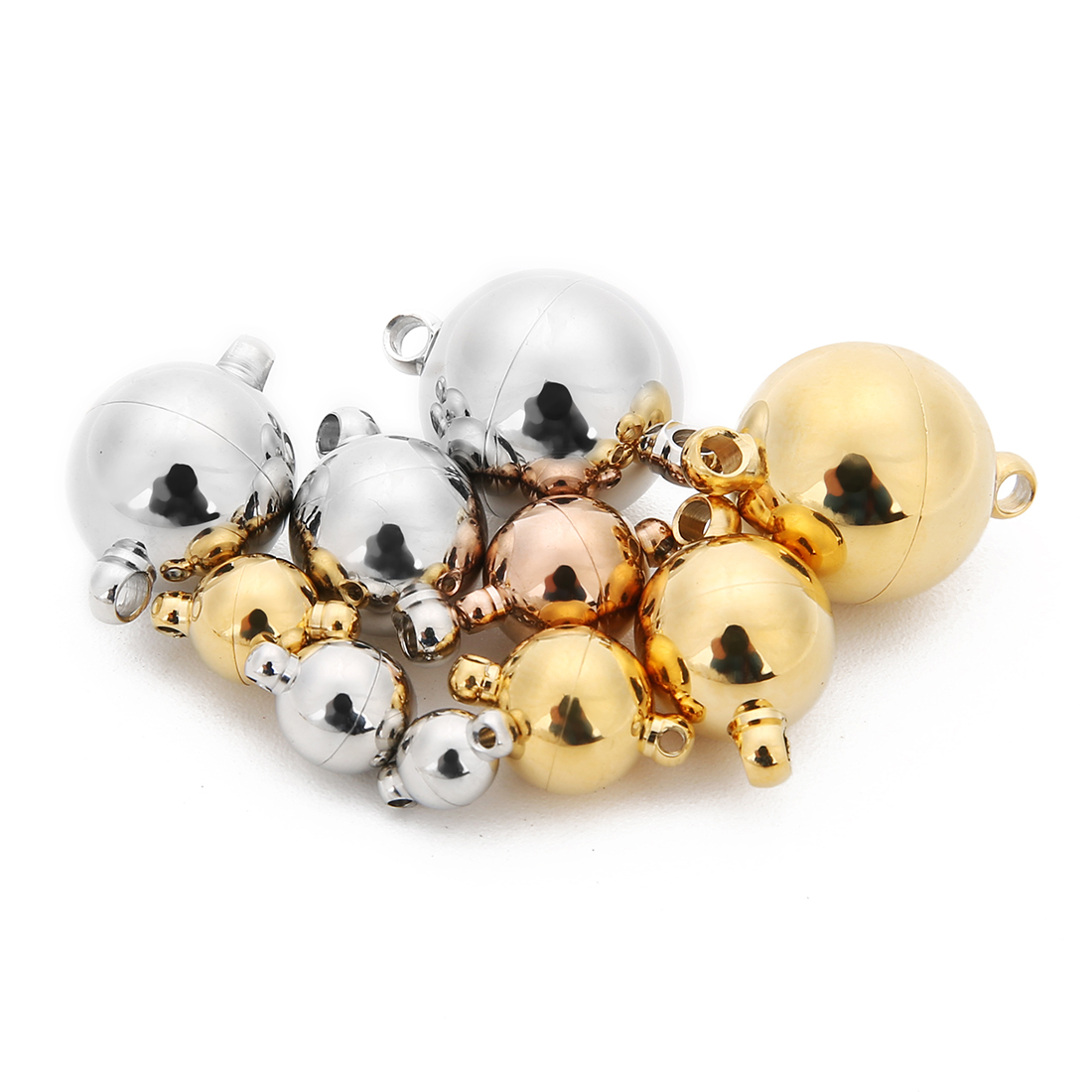 ตัวล็อคแม่เหล็กสแตนเลสทรงกลม 2 - Jewelry Making Class บทวิจารณ์และราคา