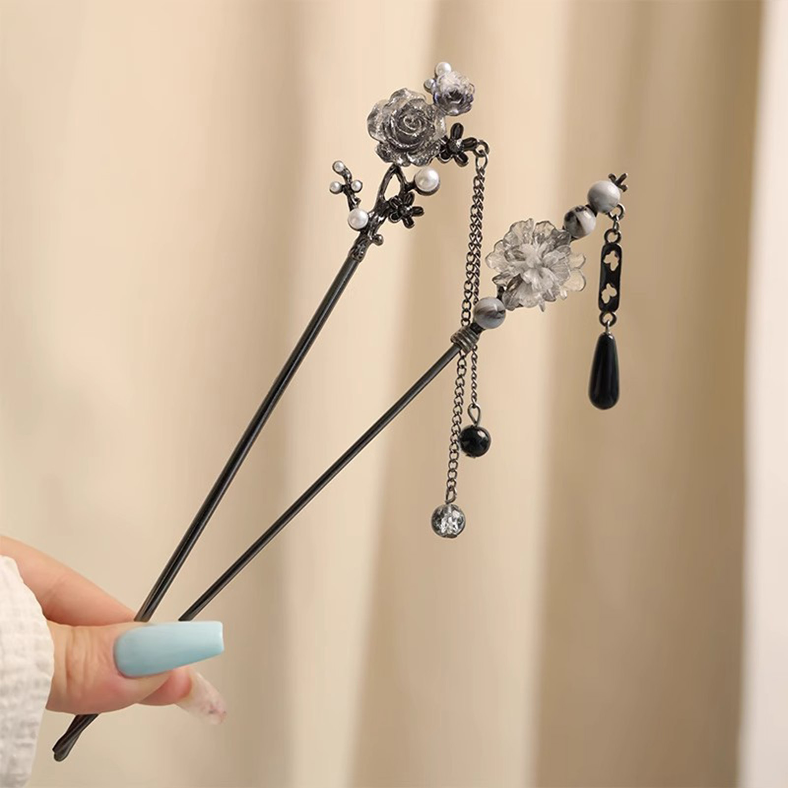 กิ๊บติดผมรูปดอกไม้สุดหรู วัสดุ - Jewelry Making With Beads บทวิจารณ์และราคา
