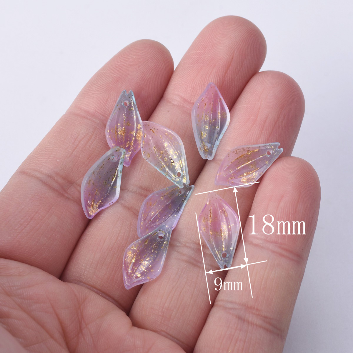 10pcs กลีบดอกไม้รูปร่าง 18x9 ม - Jewelry Making Qc บทวิจารณ์และราคา