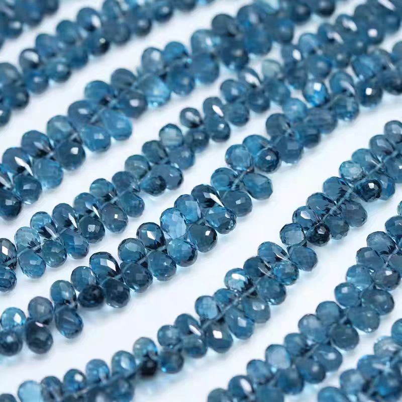 ลูกปัดโทแพซสีน้ำเงินลอนดอน 6A  - Jewelry Making In London บทวิจารณ์และราคา