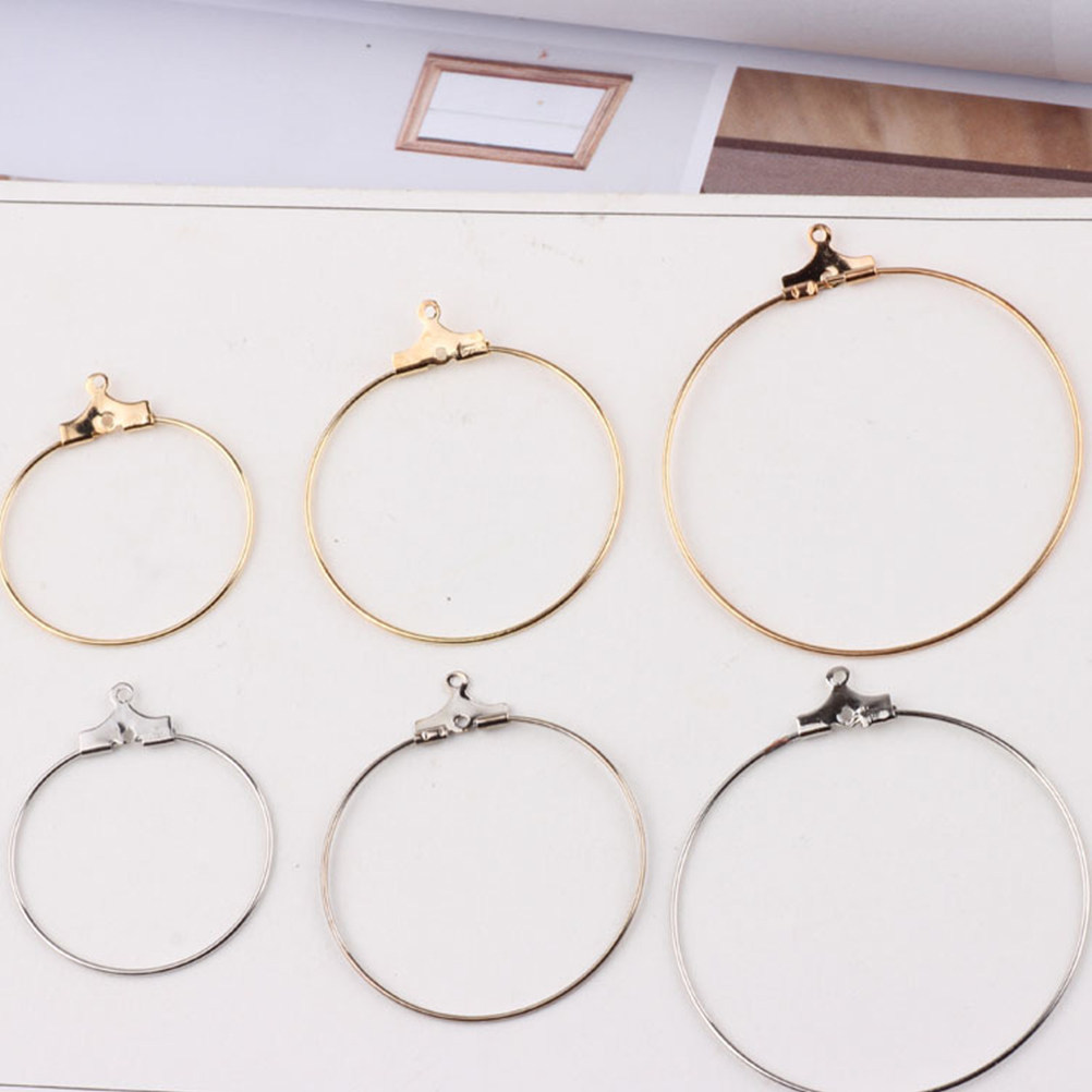 20 ชิ้น อะไหล่ต่างหูวงกลมสีทอง - Jewelry Making Classes บทวิจารณ์และราคา