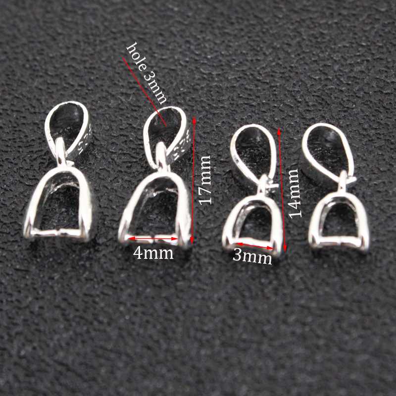 10 ชิ้น ตัวล็อกจี้แบบหนีบ ทำจา - Jewelry Making Silver บทวิจารณ์และราคา