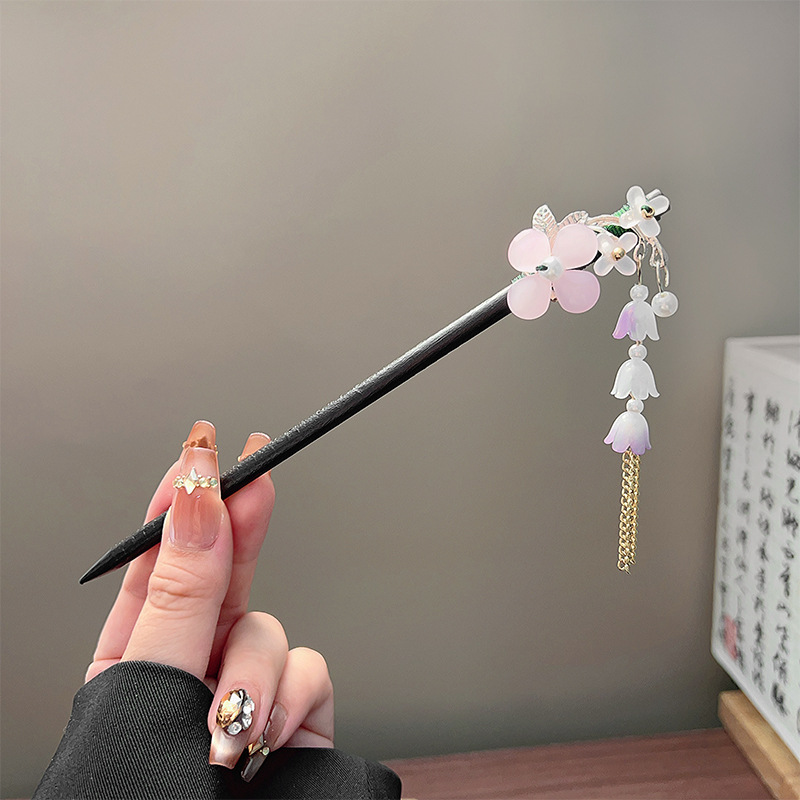กิ๊บติดผมพู่ห้อยแบบคลาสสิก สีด - Jewelry Making With Beads บทวิจารณ์และราคา