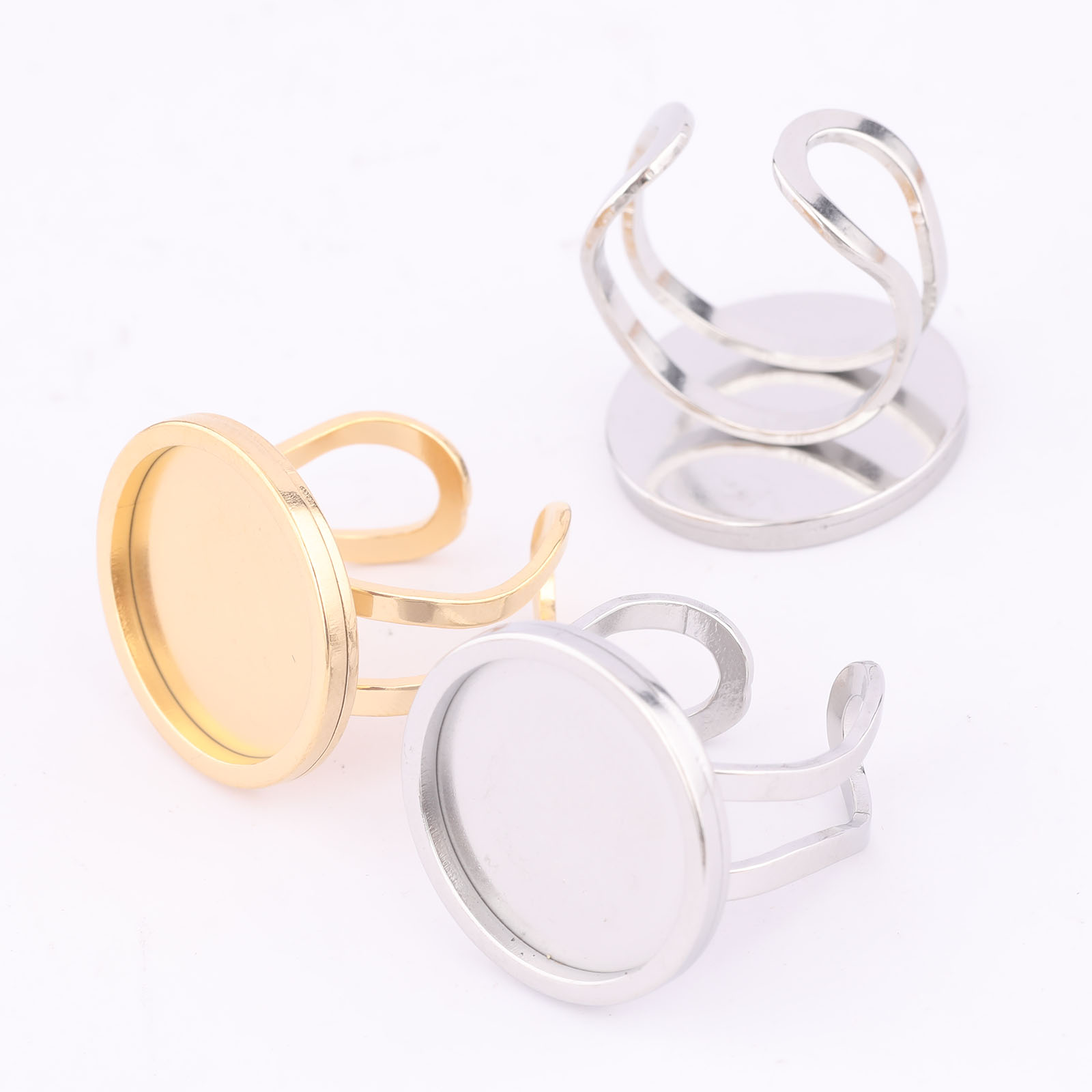 5pcs 18mm รอบ Cabochon แหวน BE - Jewelry Making Online บทวิจารณ์และราคา