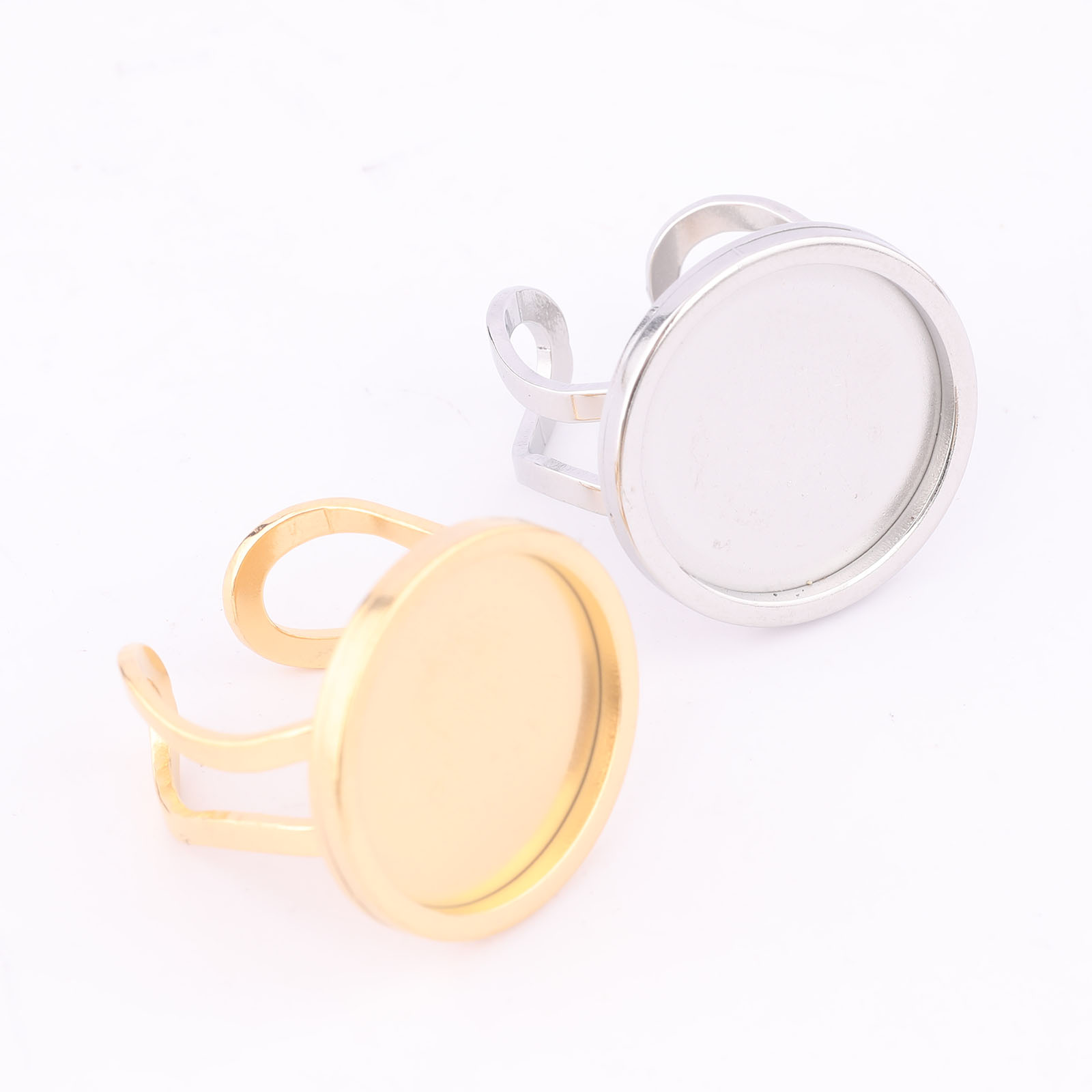 5pcs 18mm รอบ Cabochon แหวน BE - Jewelry Making Online บทวิจารณ์และราคา