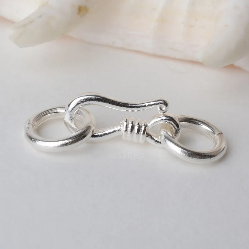 เงินสเตอร์ลิง S Hook & Eye Fis - Jewelry Making Silver บทวิจารณ์และราคา
