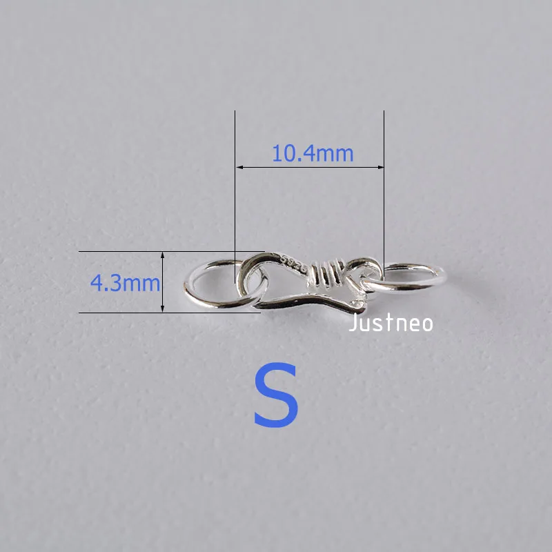 เงินสเตอร์ลิง S Hook & Eye Fis - Jewelry Making Silver บทวิจารณ์และราคา