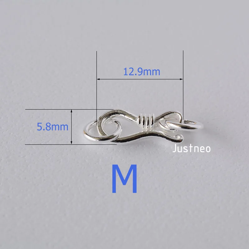 เงินสเตอร์ลิง S Hook & Eye Fis - Jewelry Making Silver บทวิจารณ์และราคา