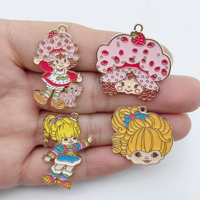 10 ชิ้น จี้โลหะเคลือบลายสตรอว์ - Jewelry Making Party บทวิจารณ์และราคา