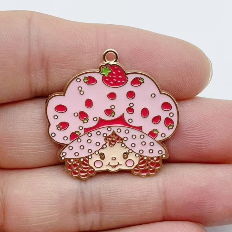 10 ชิ้น จี้โลหะเคลือบลายสตรอว์ - Jewelry Making Party บทวิจารณ์และราคา