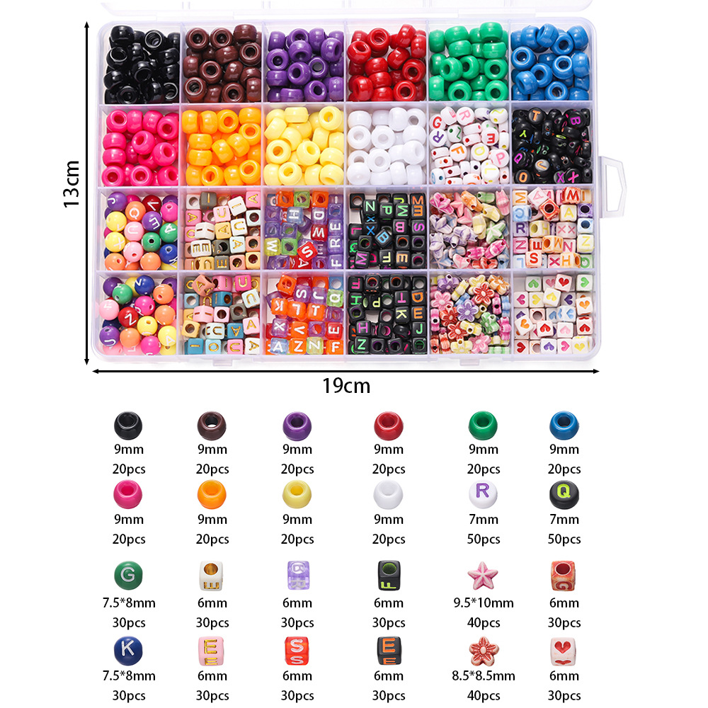 ลูกปัดอะคริลิคหลากสี 1 กล่อง ล - Jewelry Making Online บทวิจารณ์และราคา