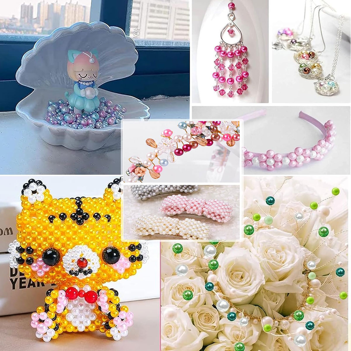 2400ชิ้นเครื่องประดับมุก48ช่อง - Jewelry Making Online บทวิจารณ์และราคา